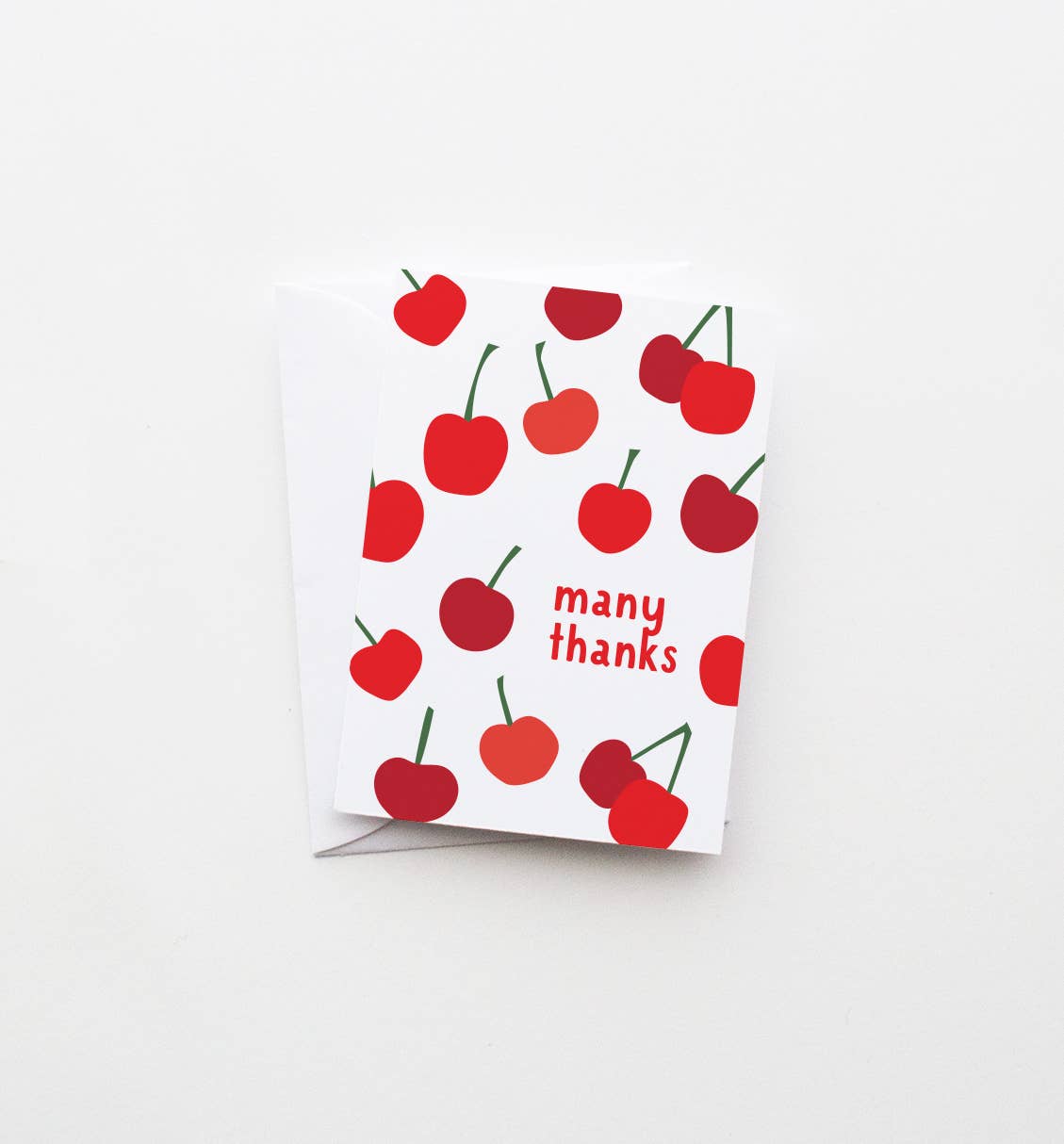 Cherry Thanks | fruit mini greeting card