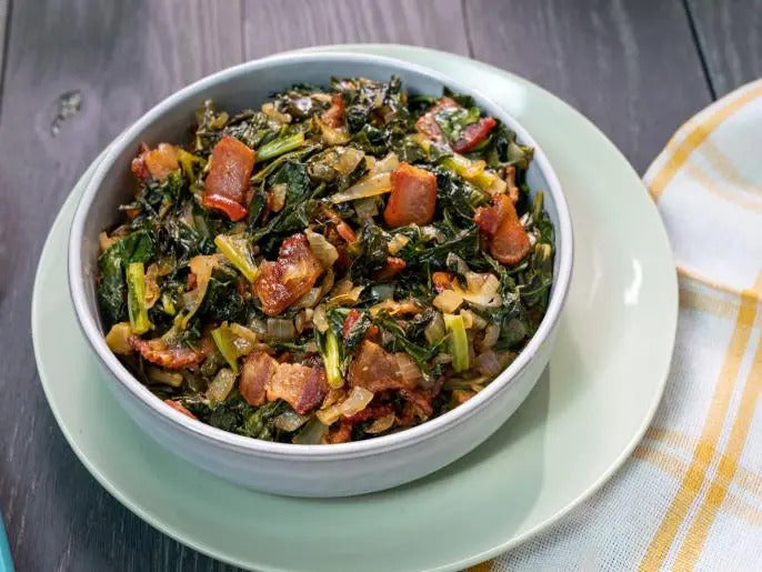 Mrs. Brown's Pan-Fried Collard Greens