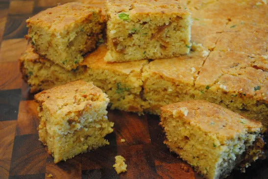 Caramelized Onion and Scallion Cornbread