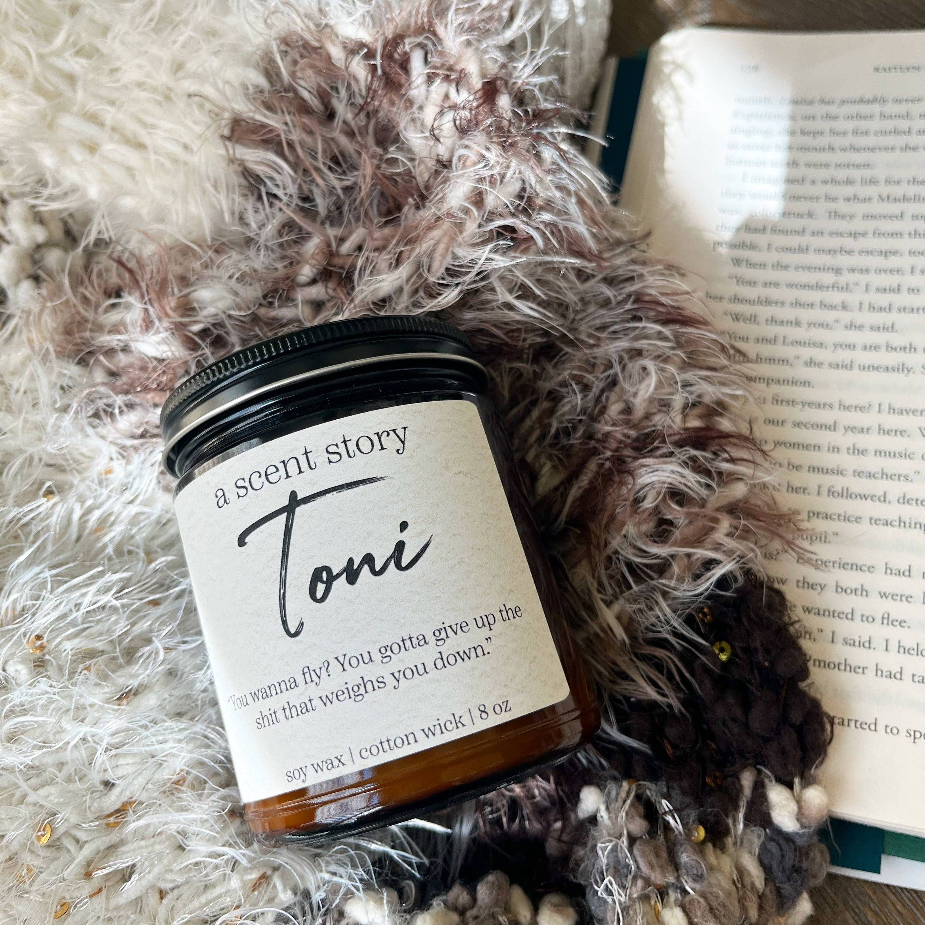 Toni |Bookish Candle | Author | Quote