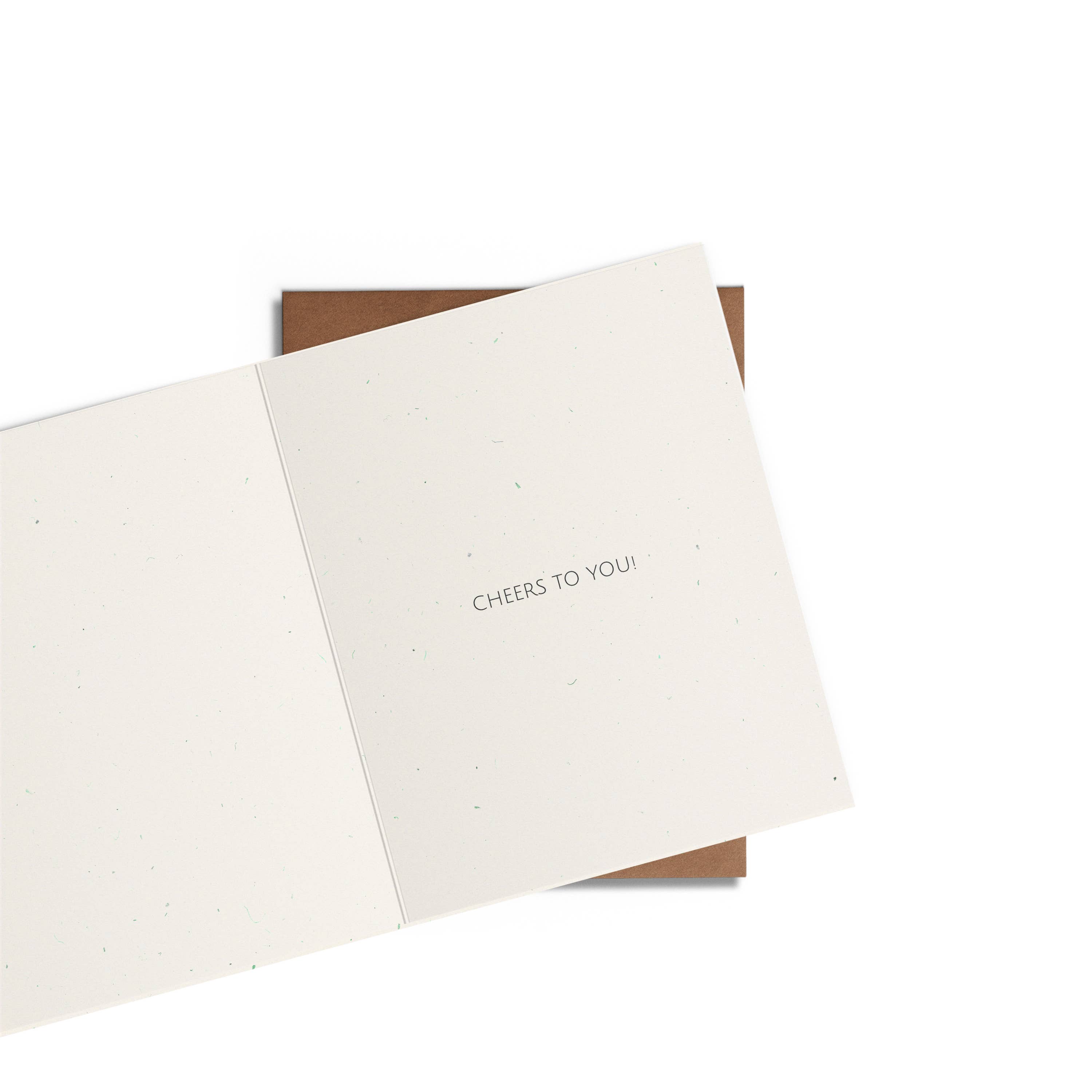 Cheers To You - Congrats Card