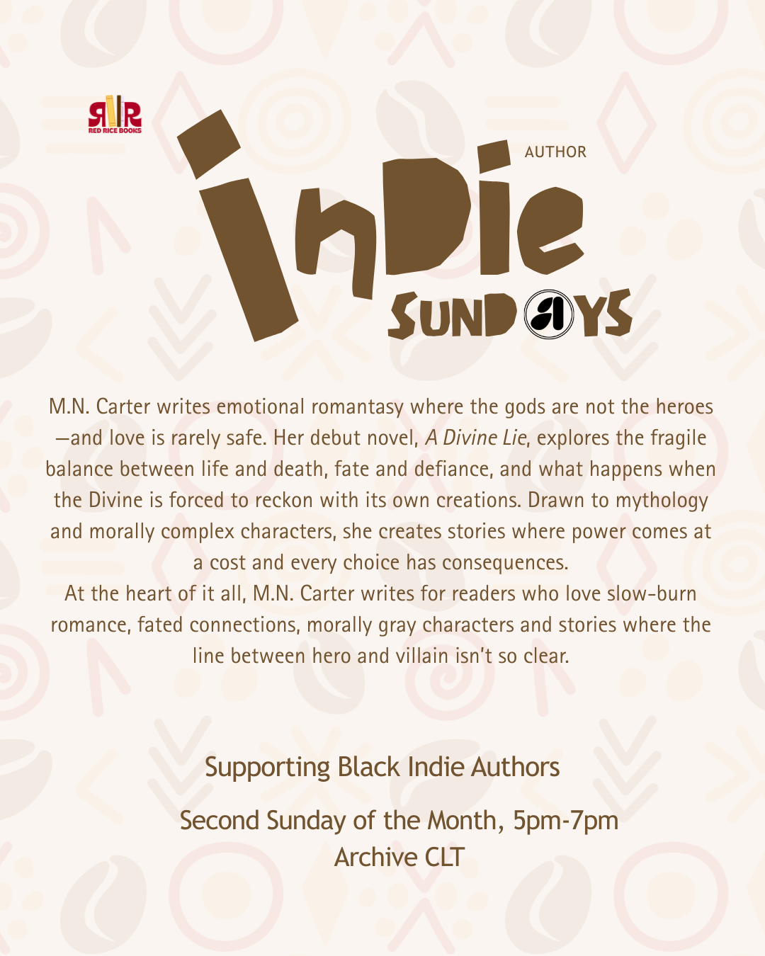 Indie Author Sunday at Archive CLT - M.N. Carter