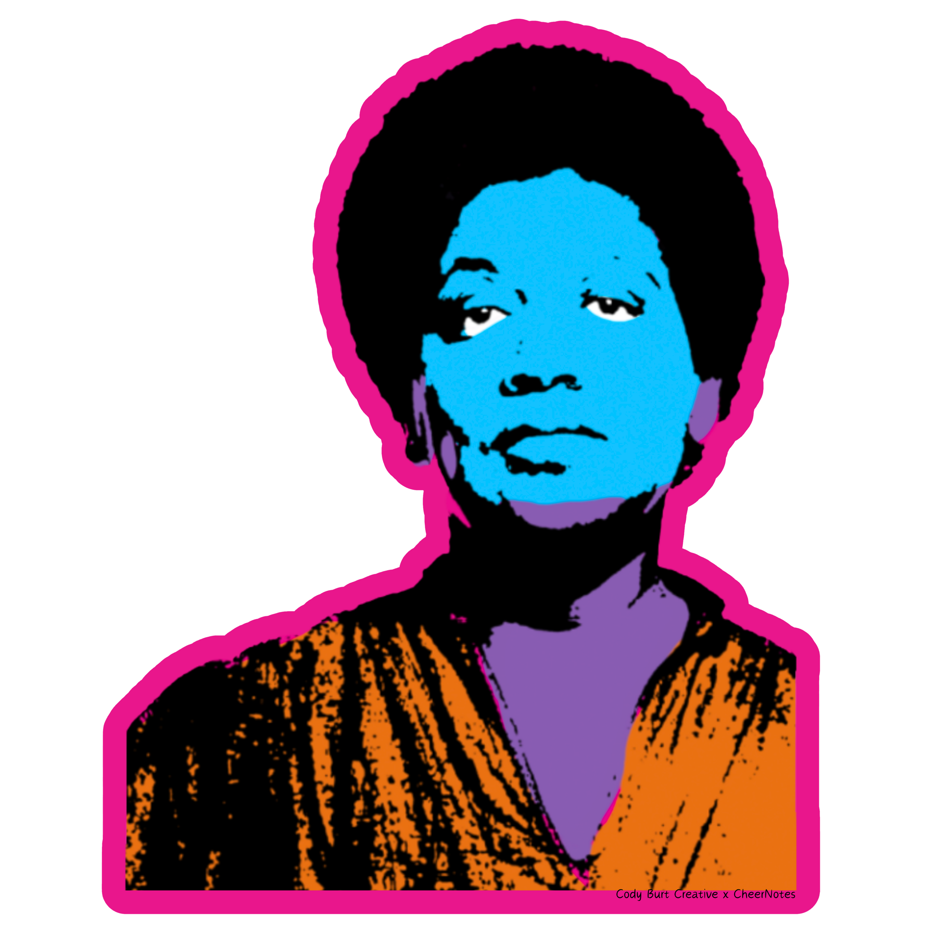 Audre Lorde Activist Sticker |Black Feminism | Literary Icon