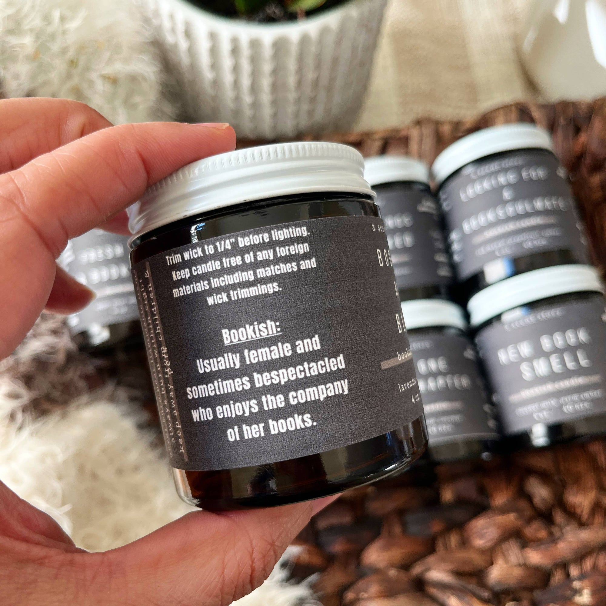 Bookish and Black -  Bookish Candle
