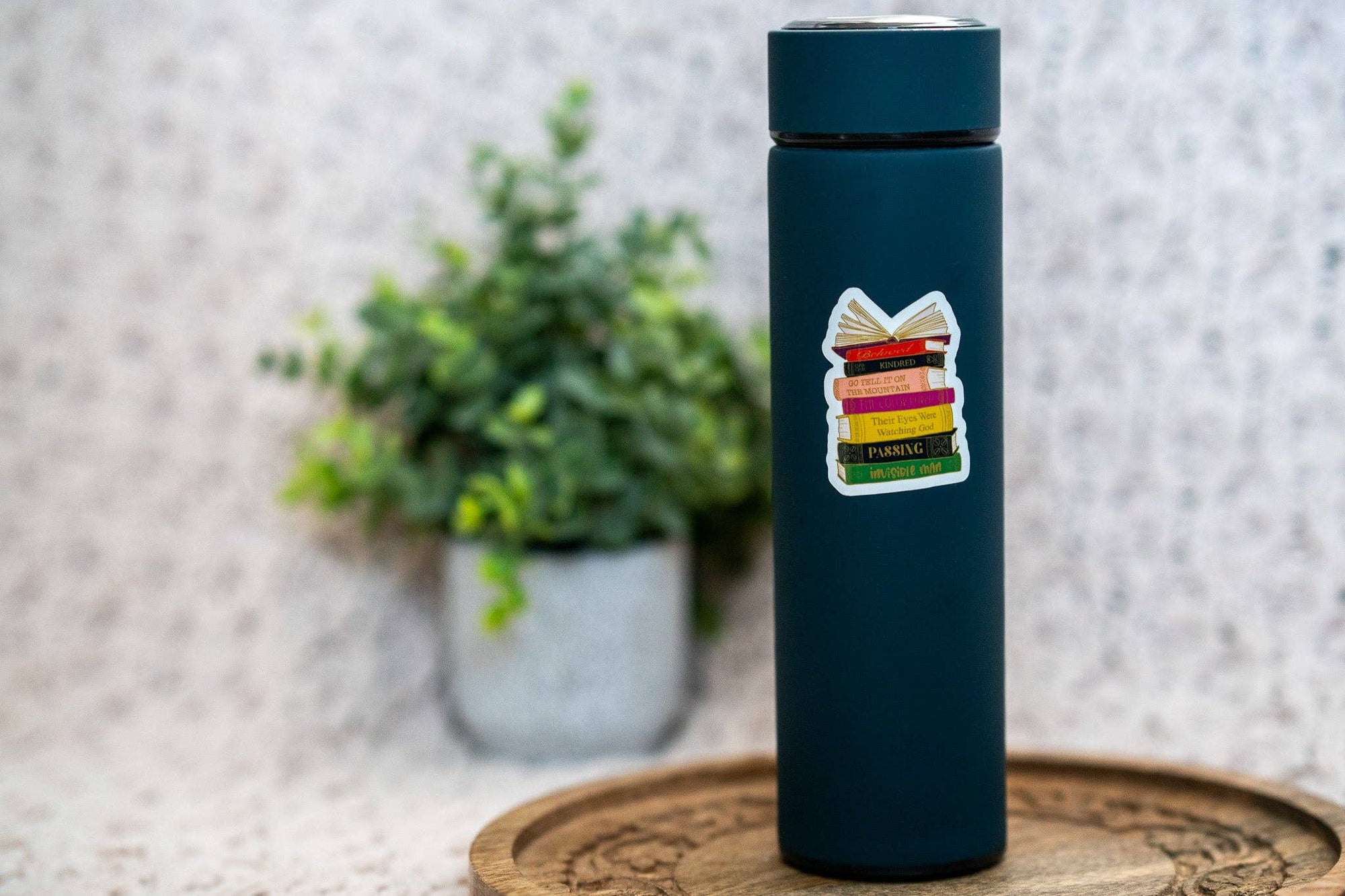 Black Classics Book Stack Sticker