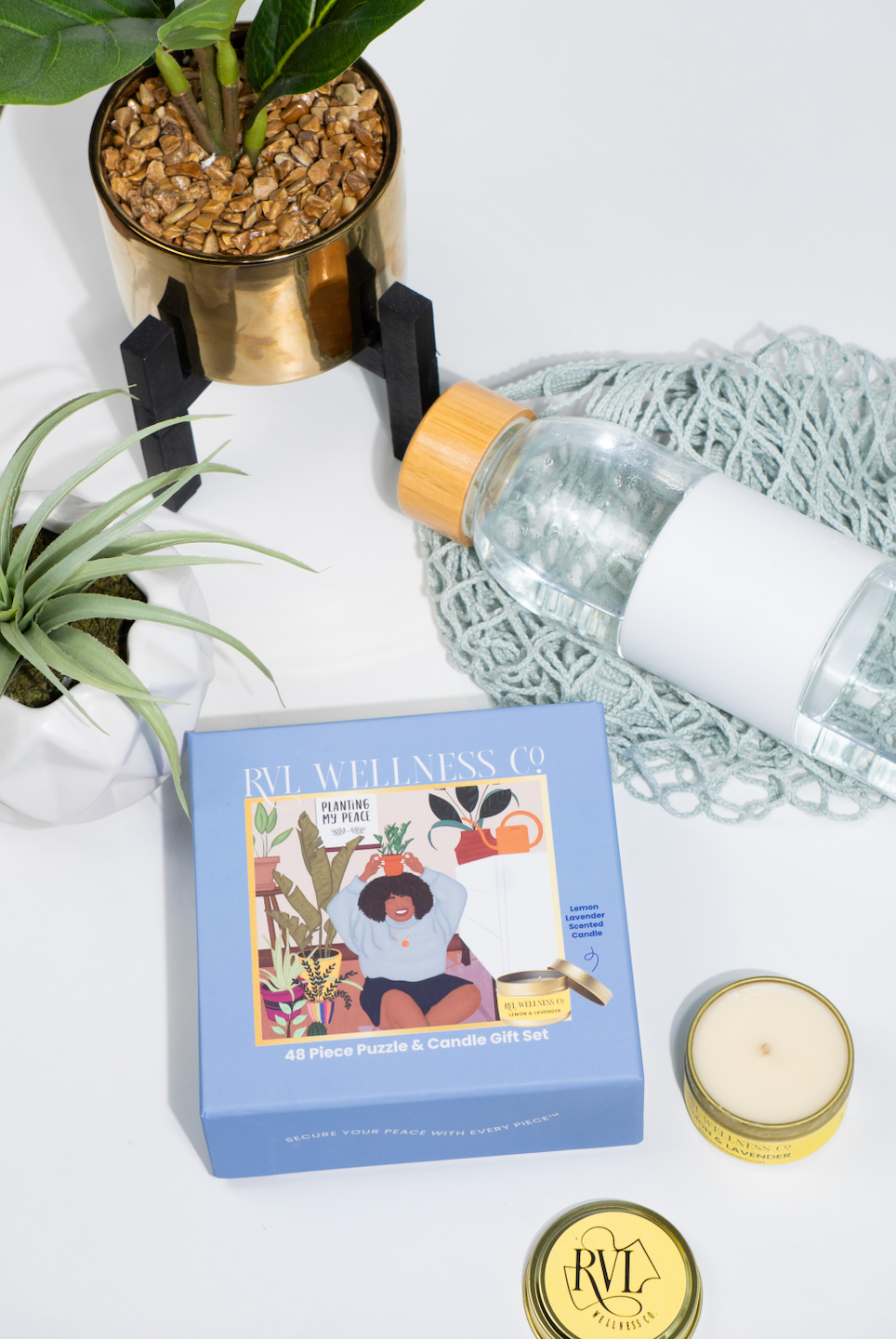 Planting Peace | 48 Piece Puzzle & Candle Gift Set