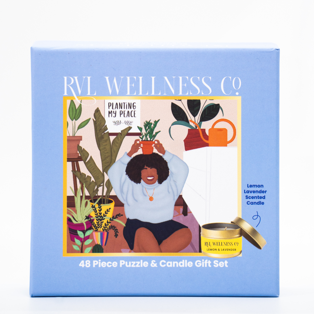 Planting Peace | 48 Piece Puzzle & Candle Gift Set