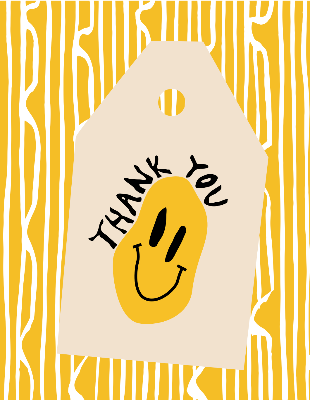 Thank You Tag Greeting Card