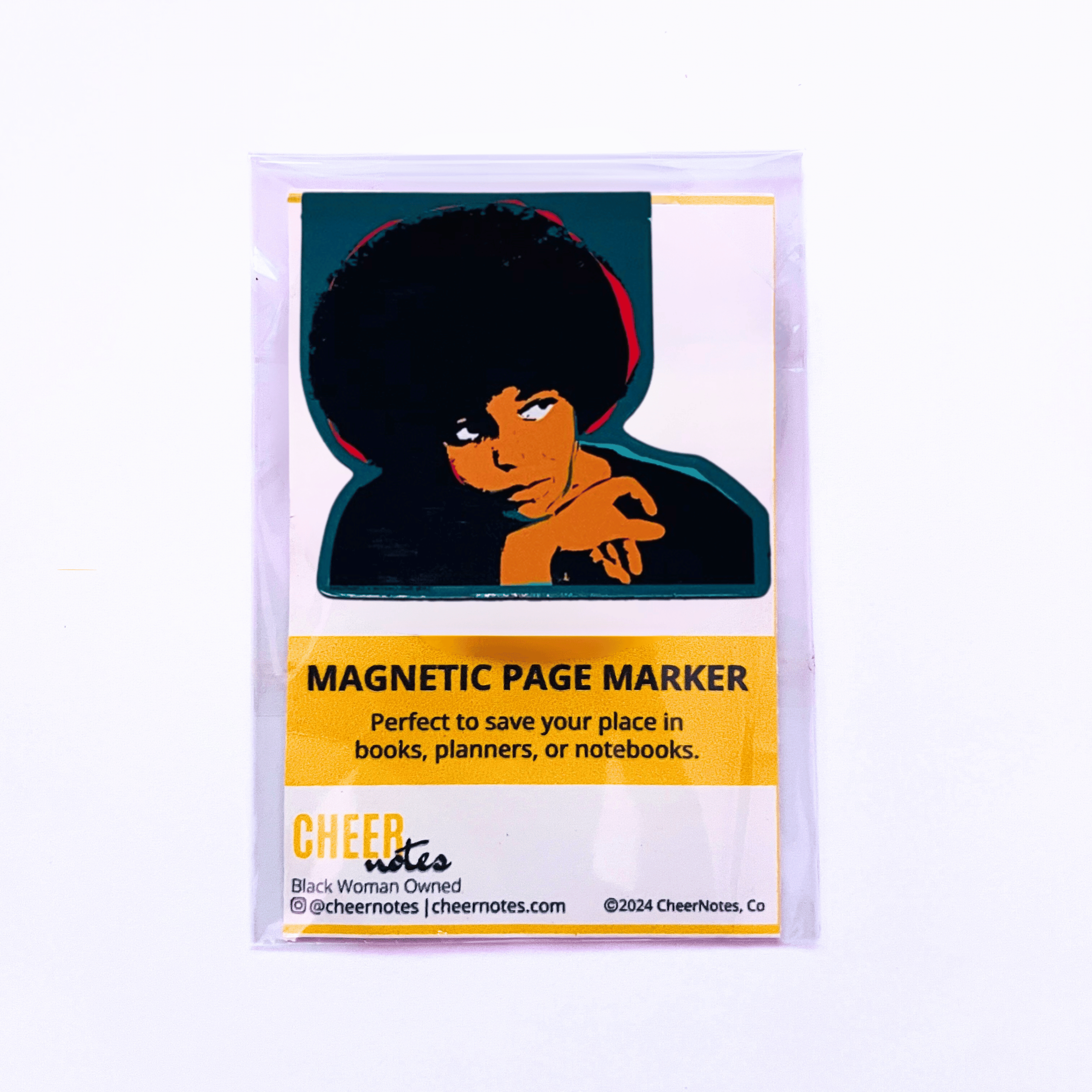 Angela Davis Magnetic | Page Marker Bookmarks