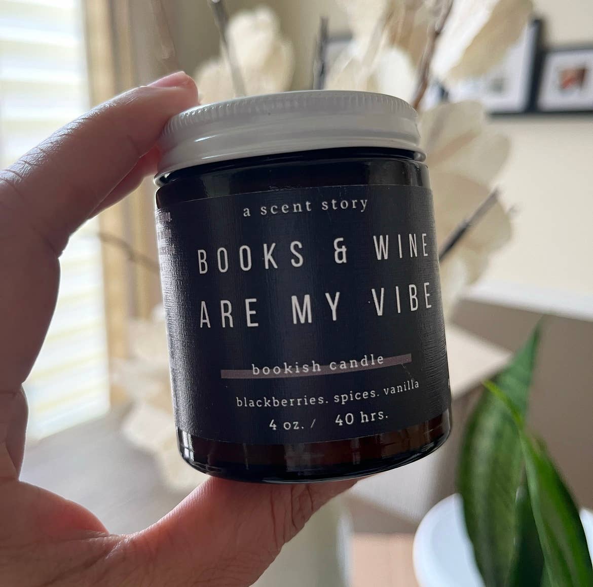 Books and Wine Are My Vibe -  Bookish Candle