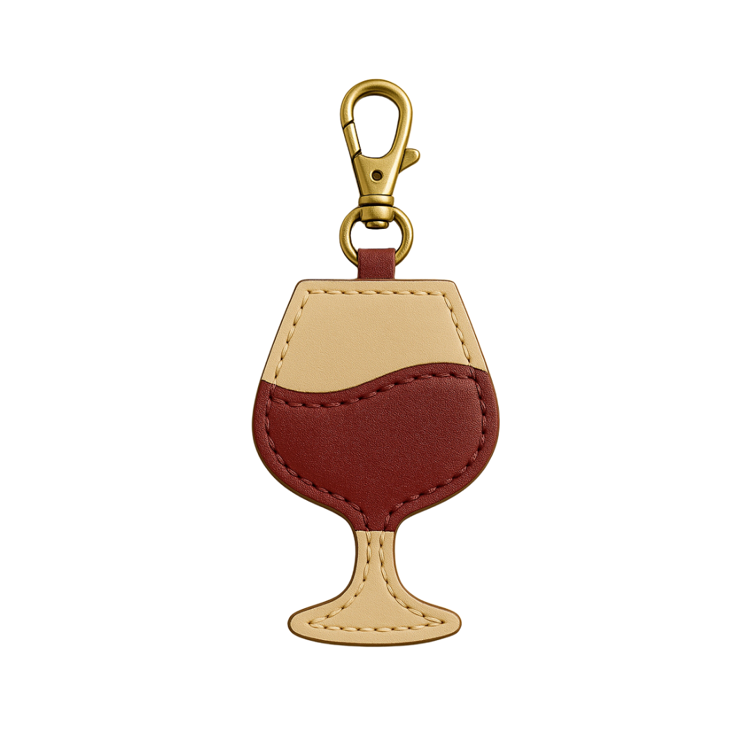 Sip Sip | Faux Leather Charm