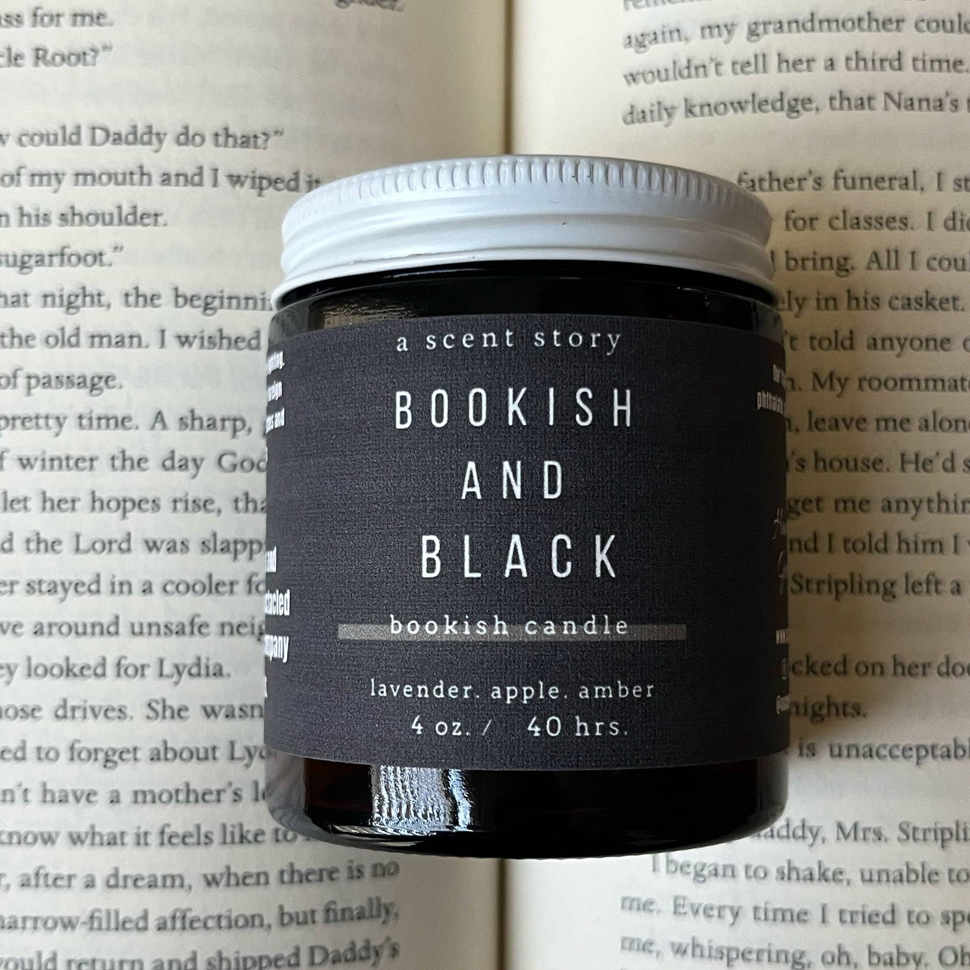 Bookish and Black -  Bookish Candle