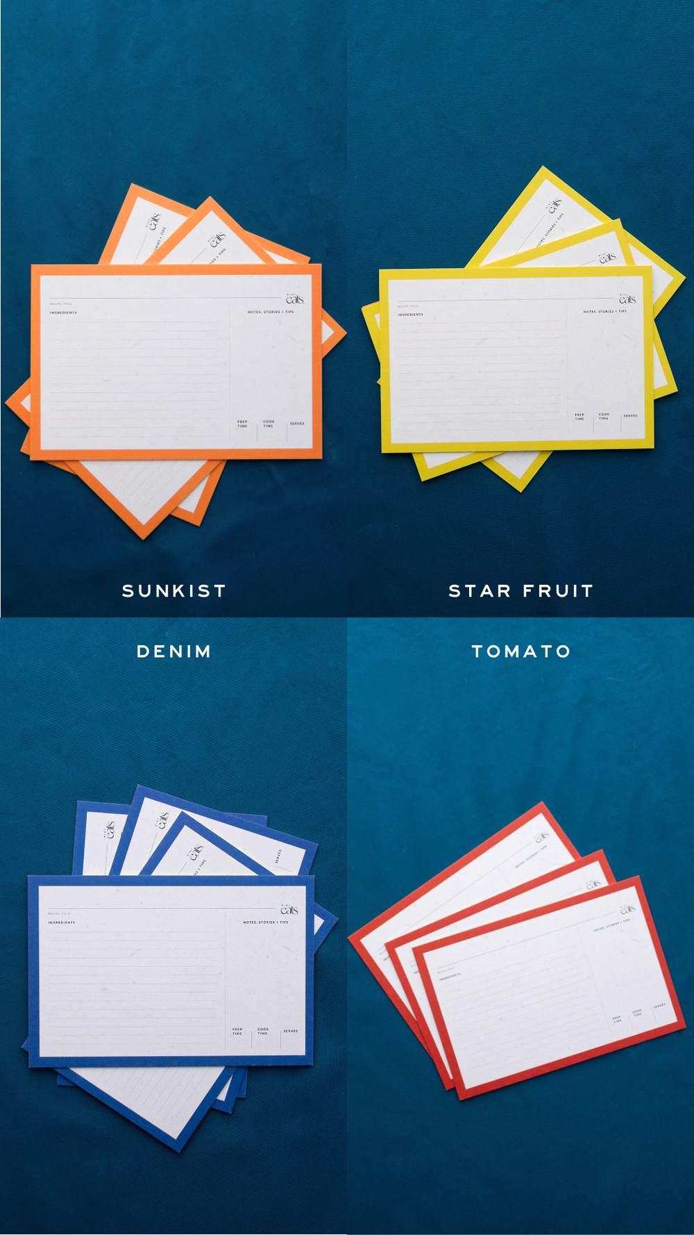 Adorable Blank Recipe Cards