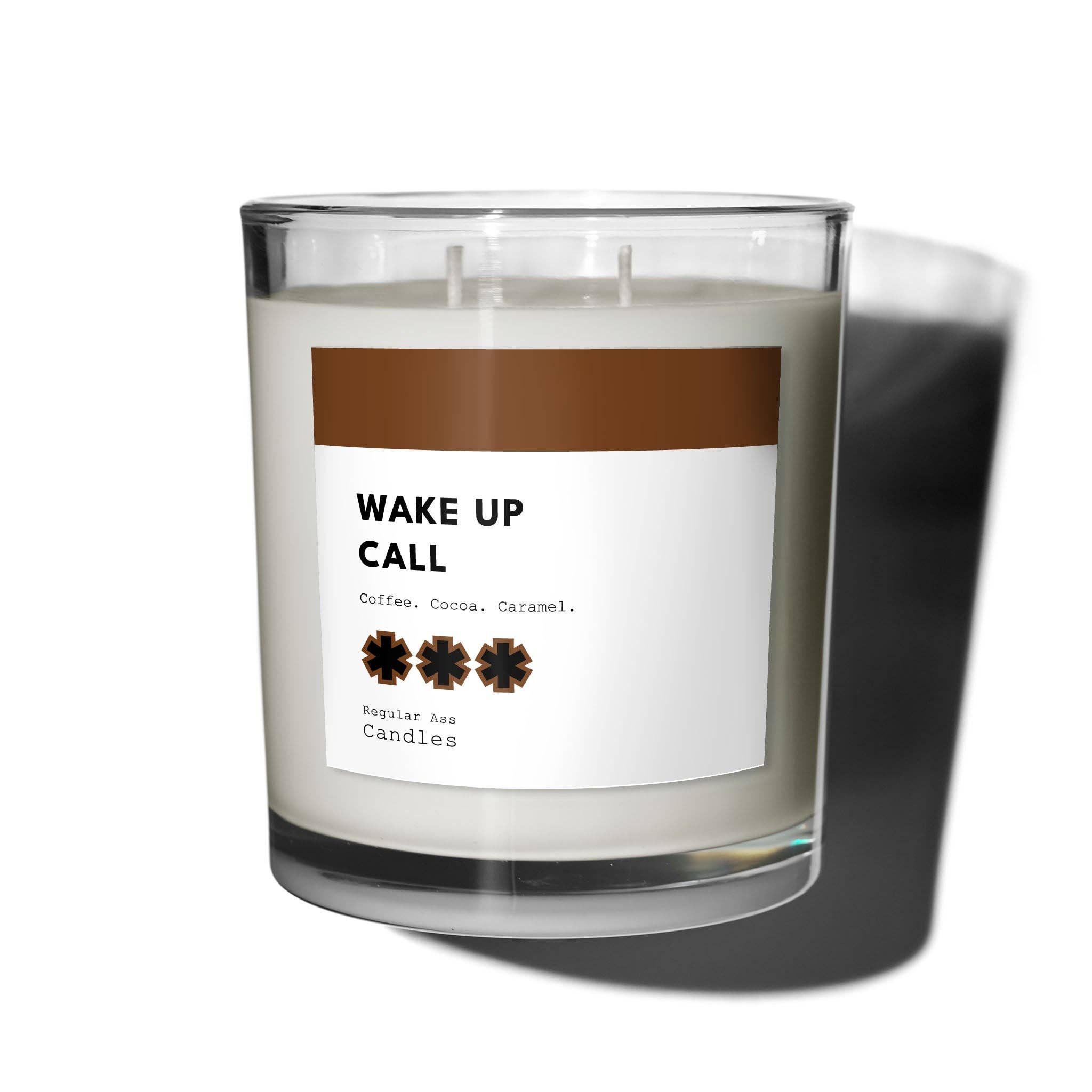 WAKE UP CALL Coffee, Cocoa, Caramel 11oz Coconut Wax Candle