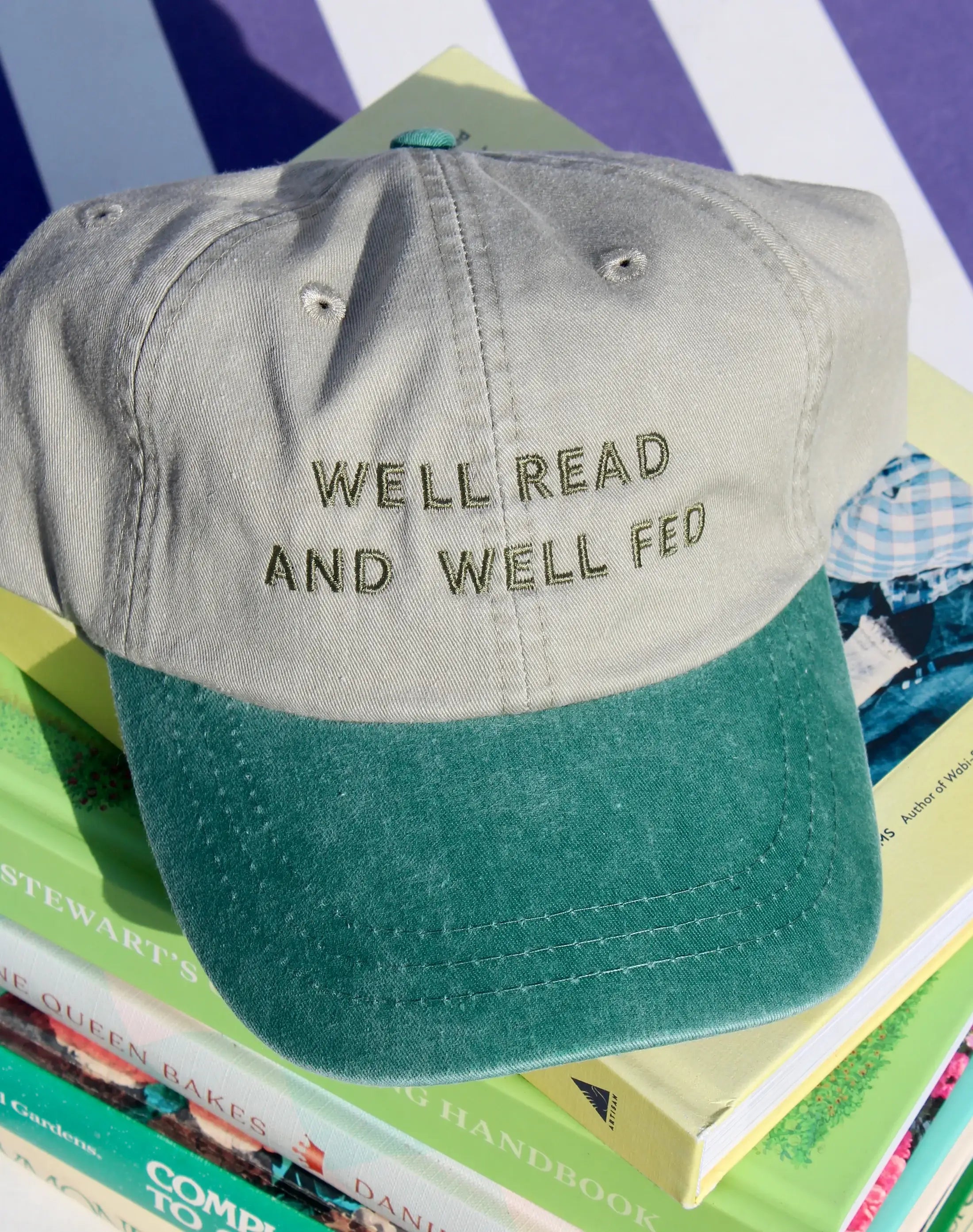 Well Read and Well Fed Hat - bookstore gifts