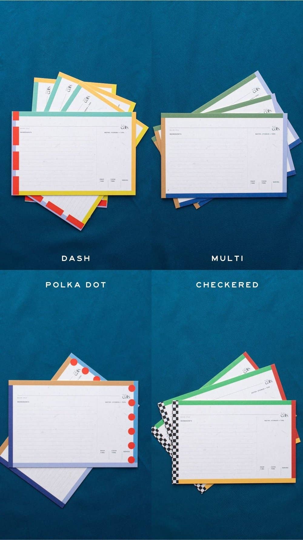 Adorable Blank Recipe Cards
