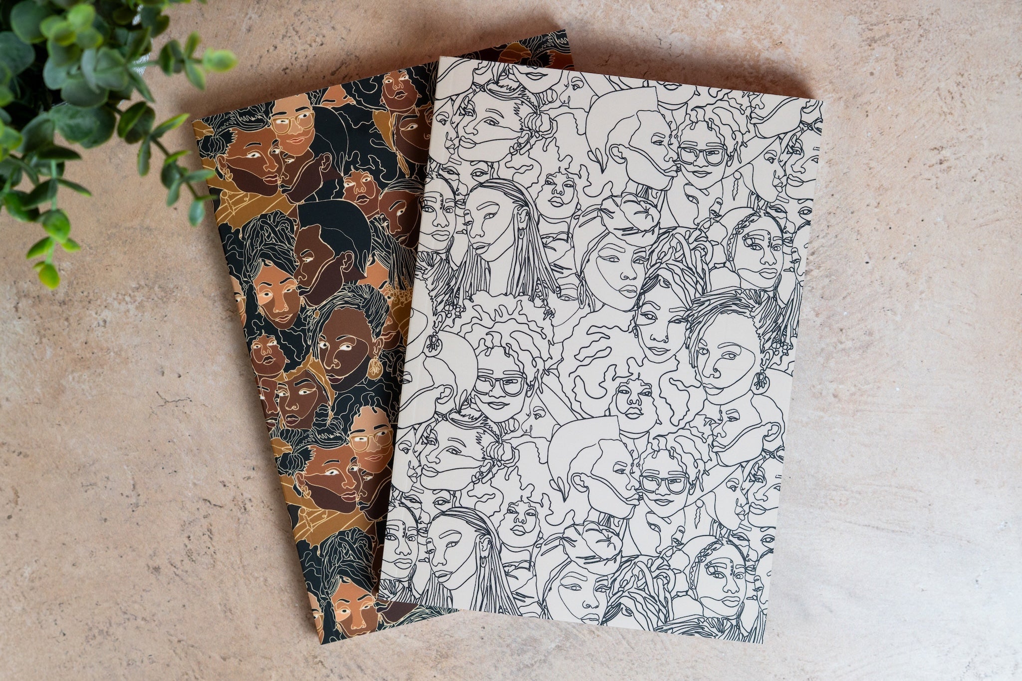 Stitched Notebook Set - Line Art Women