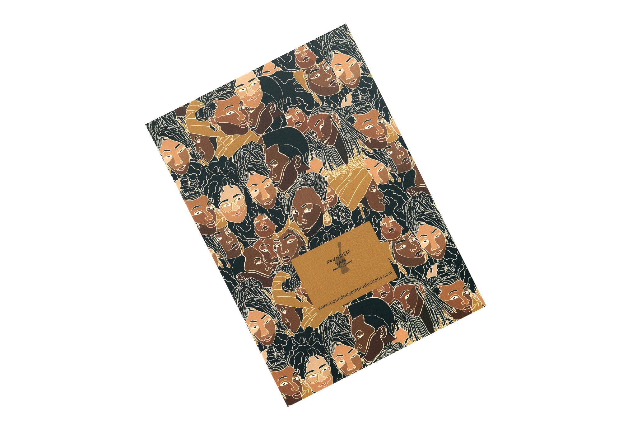 Black Women Line Art Journal - Color