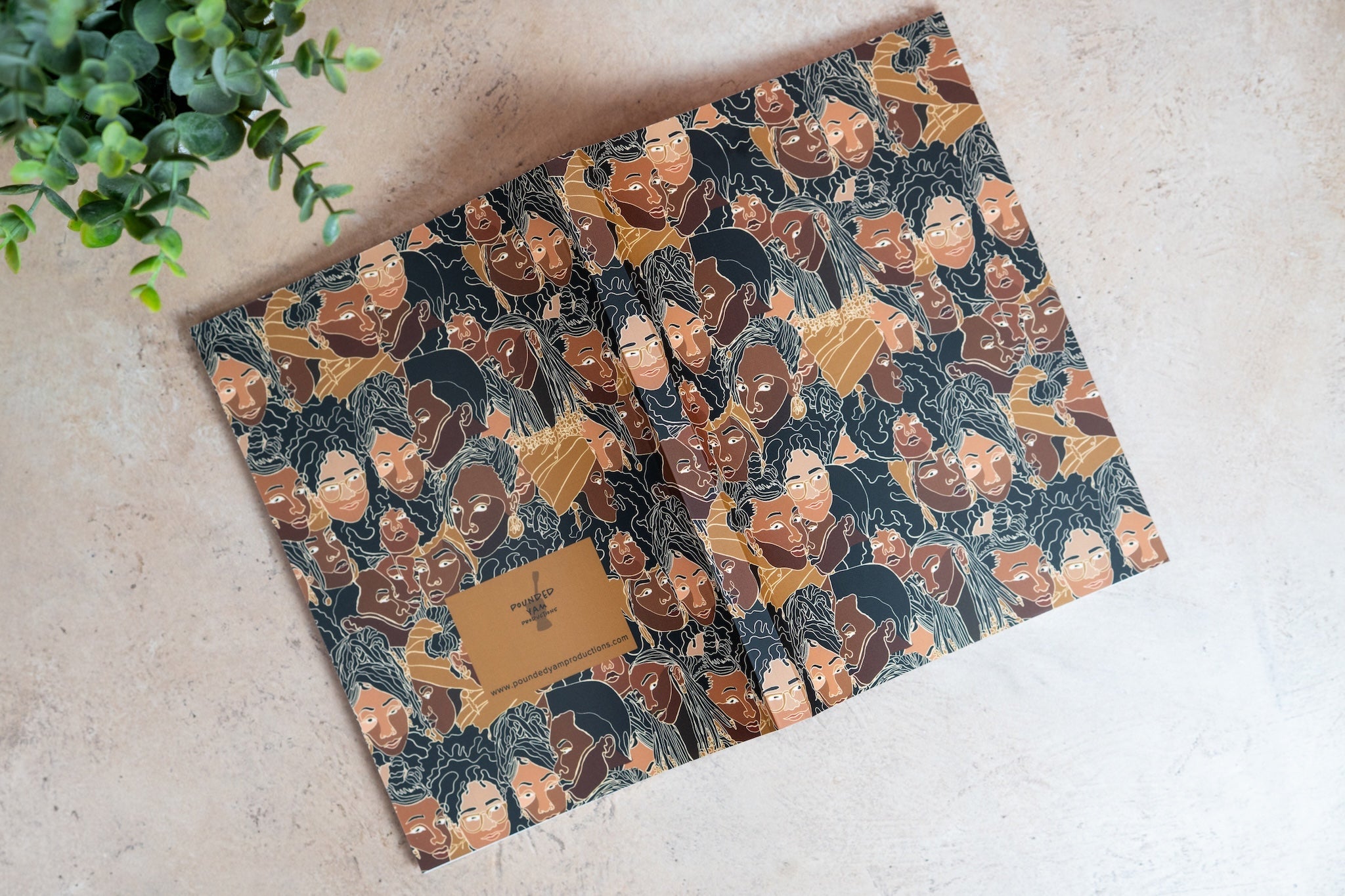 Black Women Line Art Journal - Color