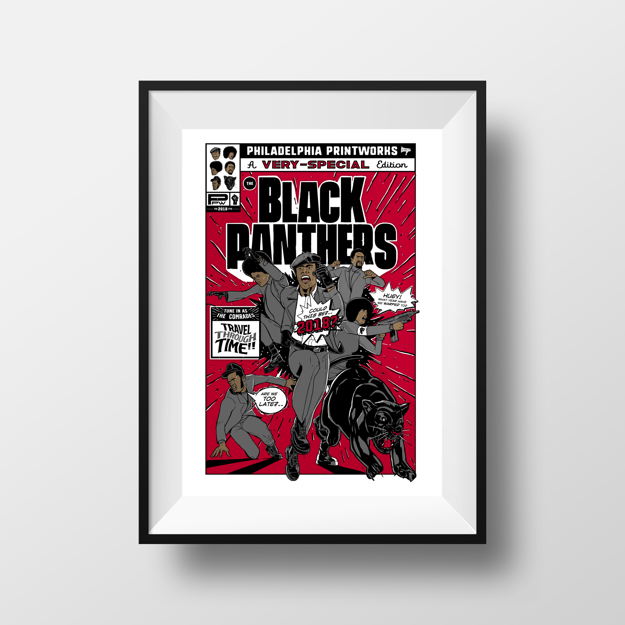 Black Panthers Comic Poster