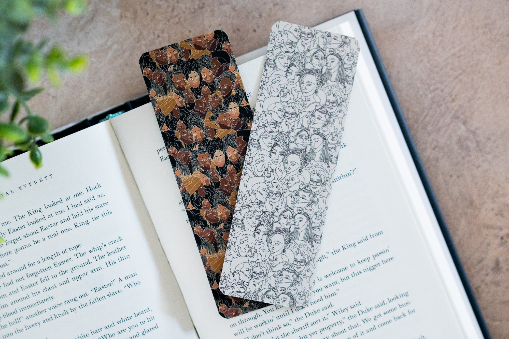 Bookmark - Black Women Line Art