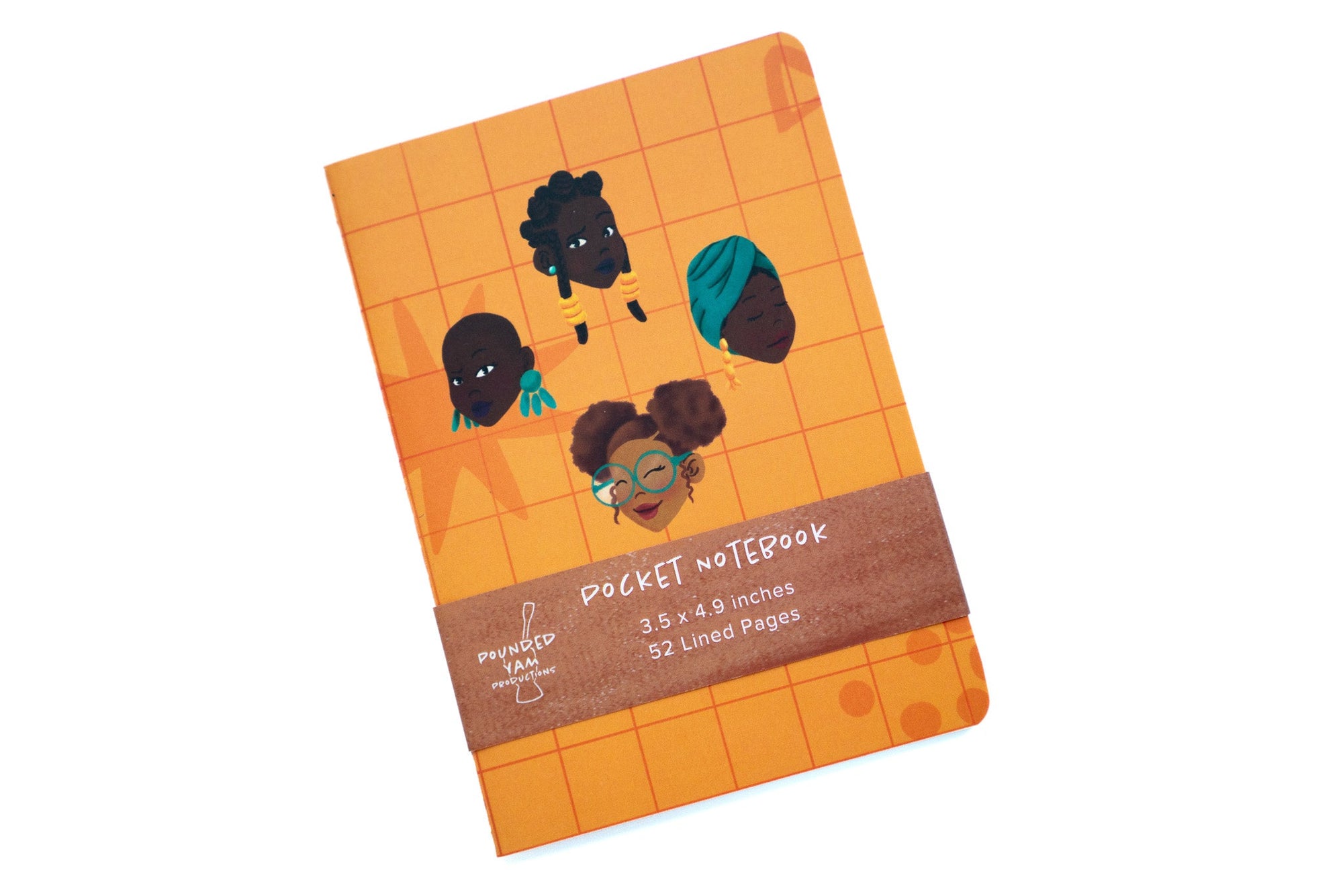 Black Girl Hairstyles Pocket Notebook - Yellow