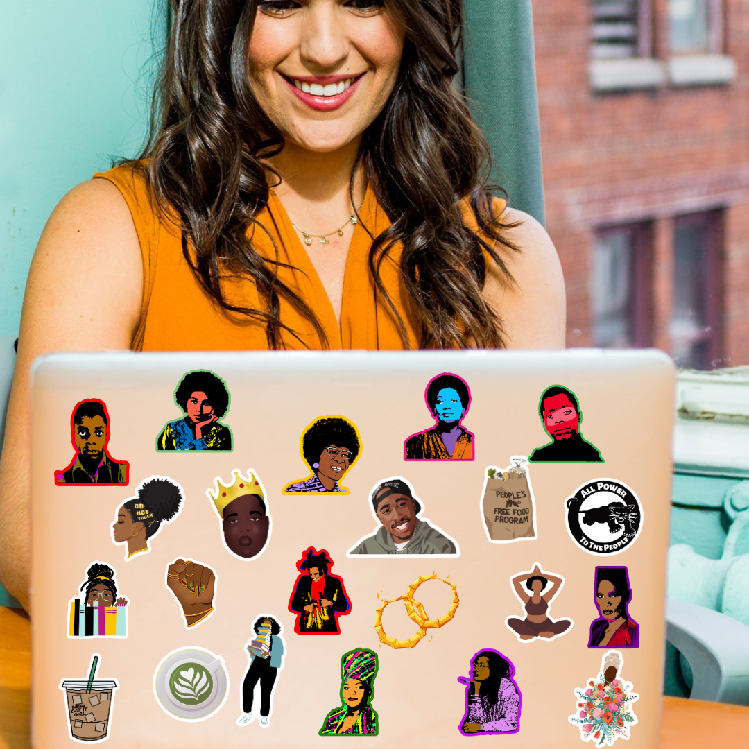 People's Free Food Bag | Black Panther Stickers |  Activism