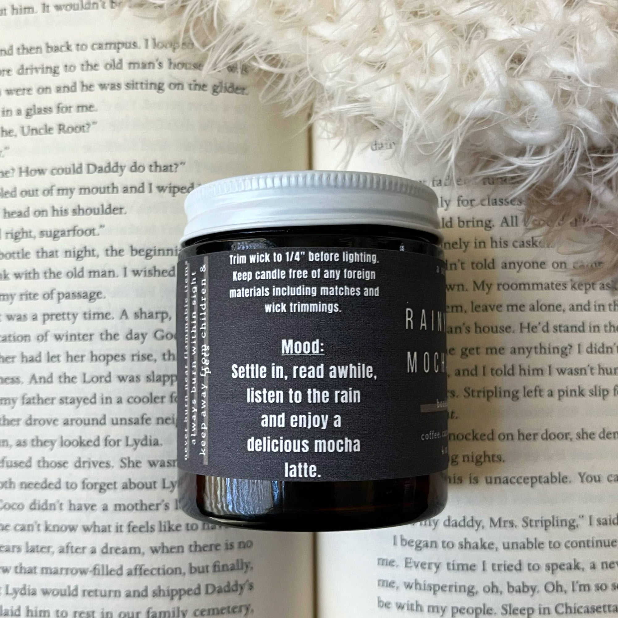 Rainy Days & Mocha Lattes -  Bookish Candle