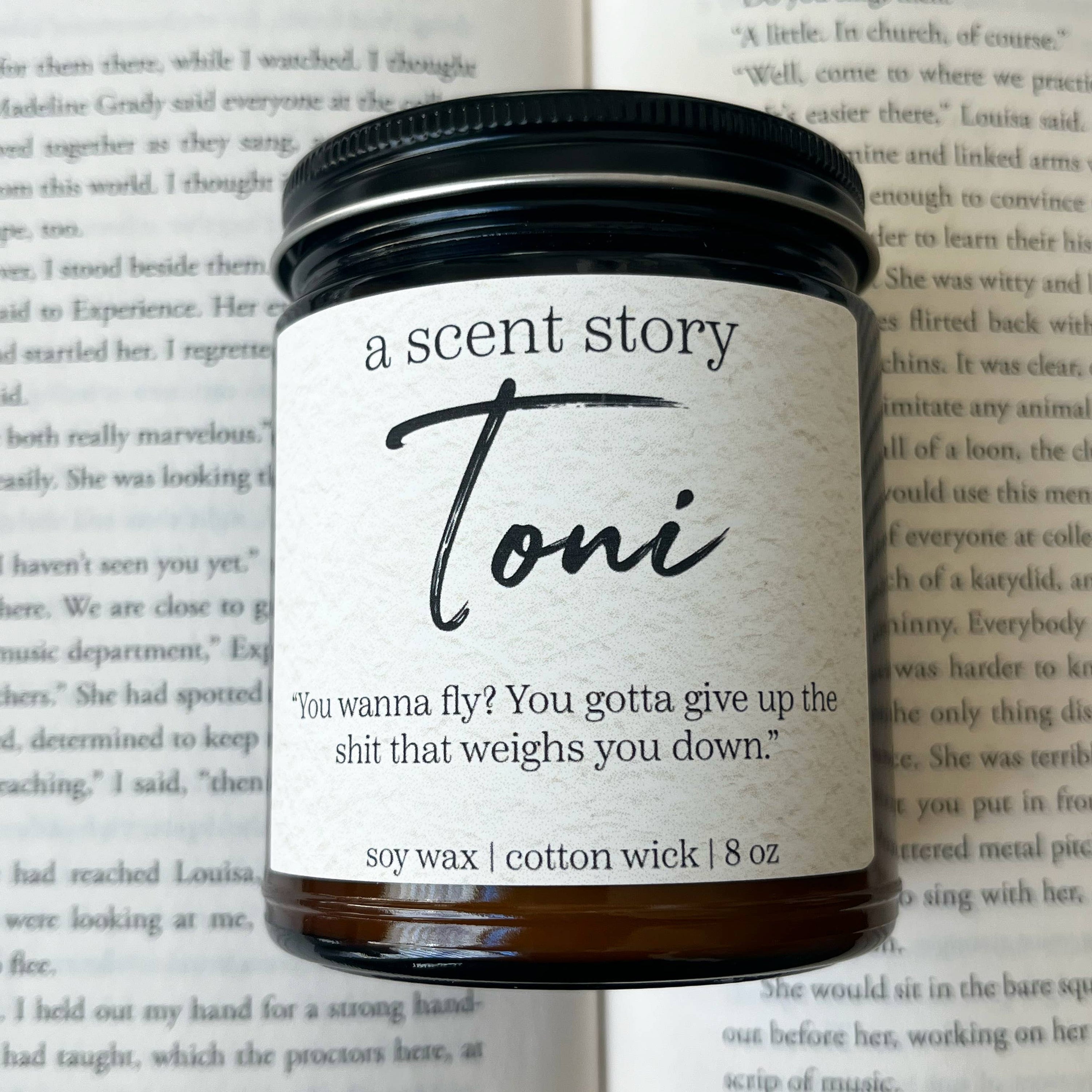 Toni |Bookish Candle | Author | Quote