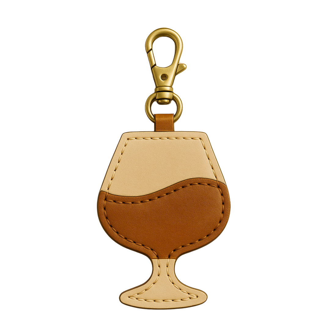 Sip Sip | Faux Leather Charm