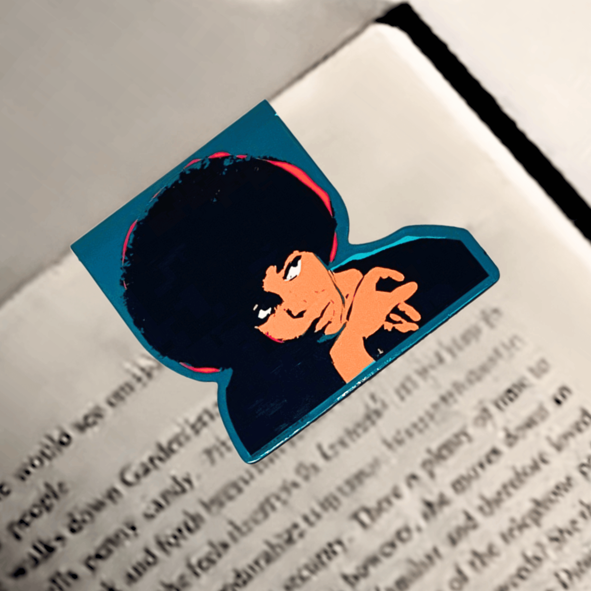 Angela Davis Magnetic | Page Marker Bookmarks