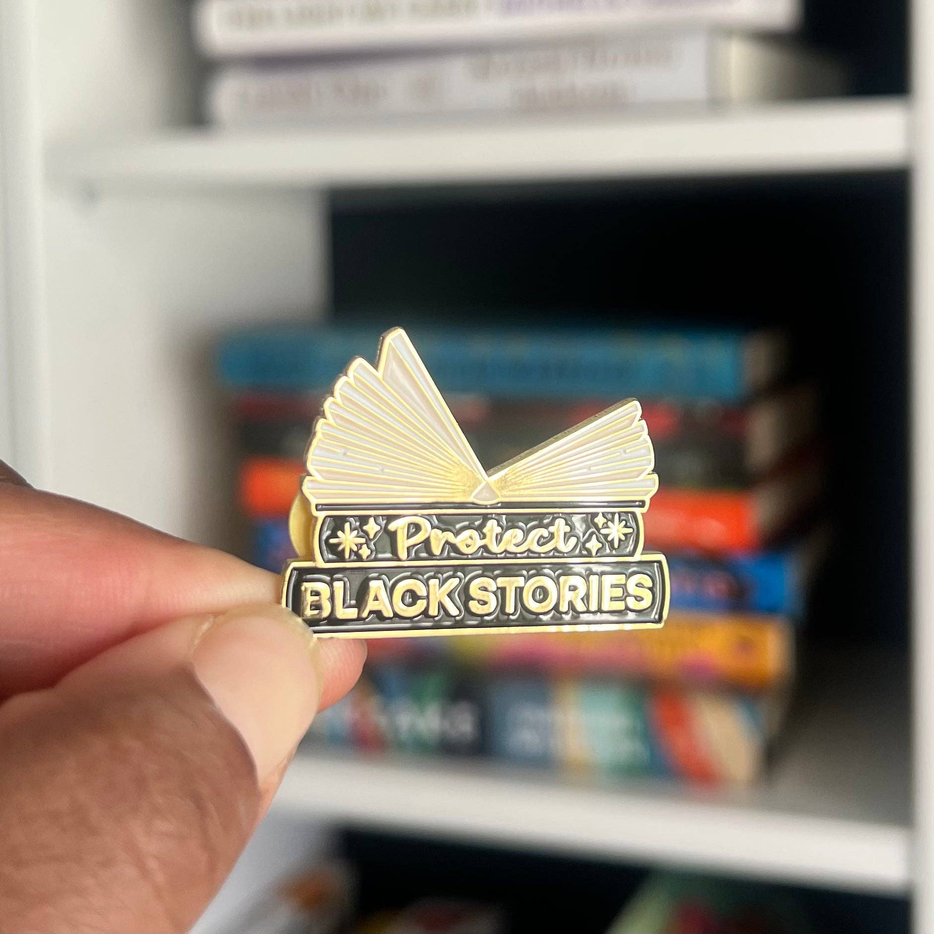 Enamel Pin | Protect Black Stories
