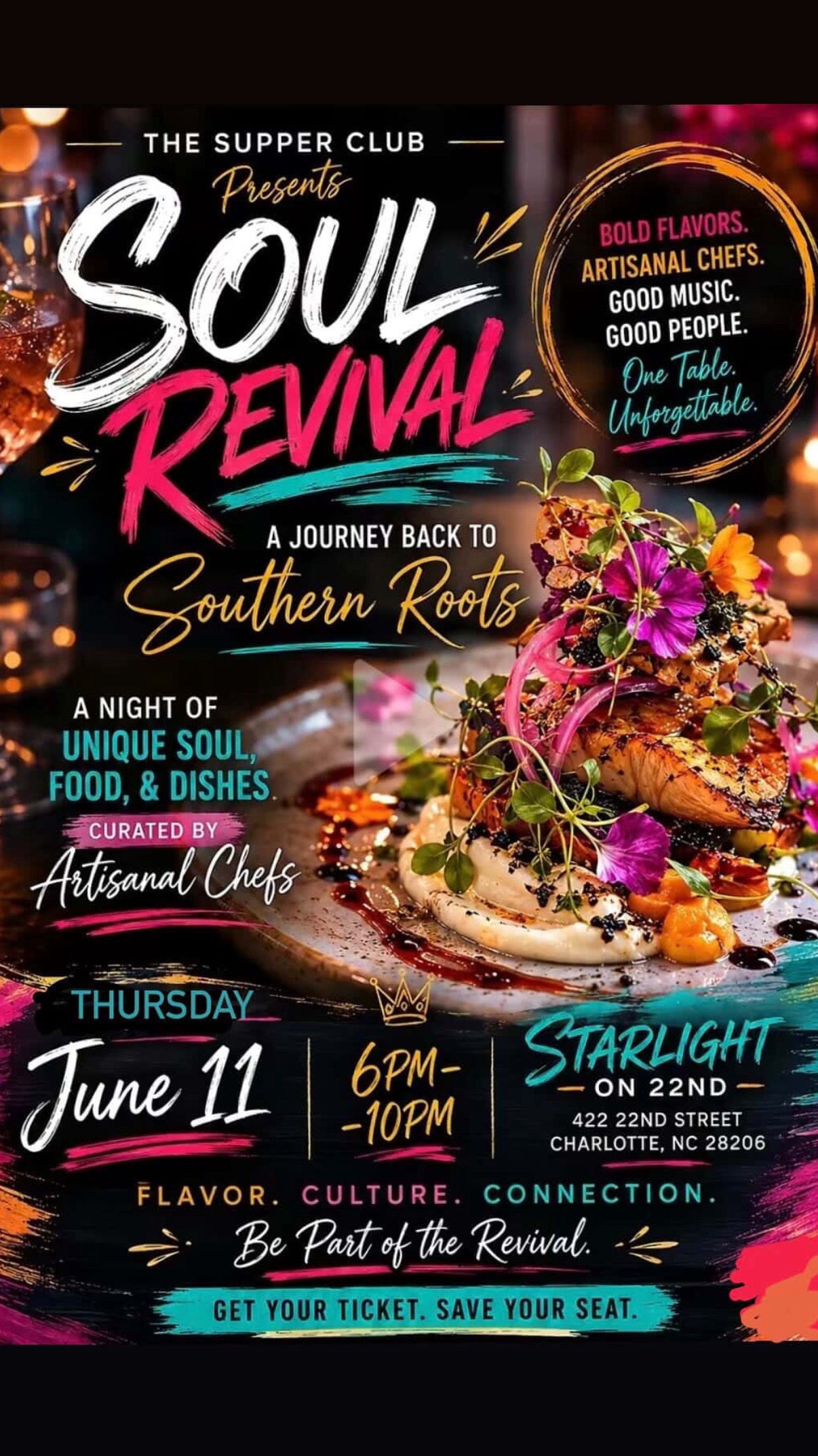 Charlotte Vegan Supper Club: Soul Revival