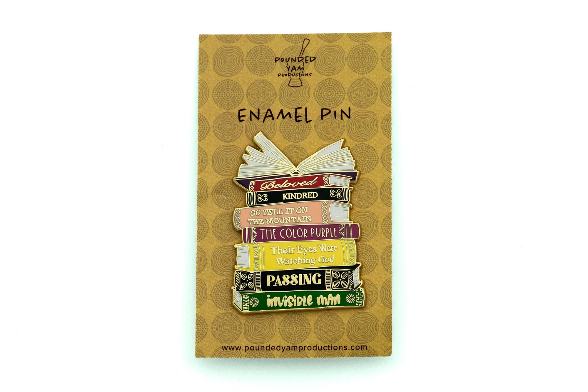 Enamel Pin: Black Literary Classics