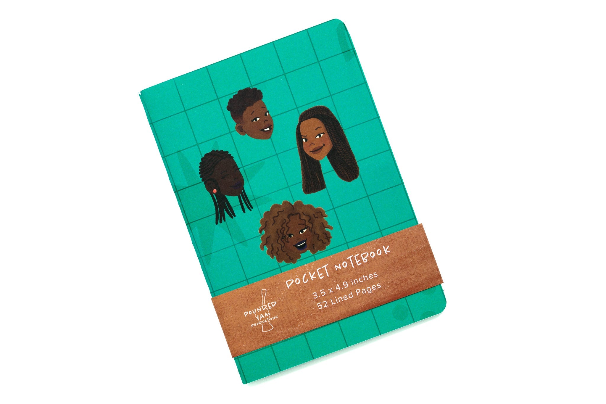 Black Girl Hairstyles Pocket Notebook - Blue