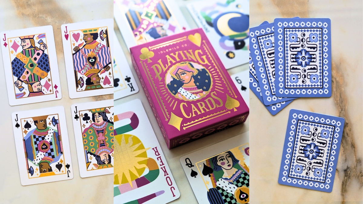 Idlewild Co. Neon Royals Playing Cards (Standard 52)